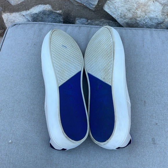 Rothy's Cream and Blue Slip-On Loafers size 9.5 - Picture 4 of 8